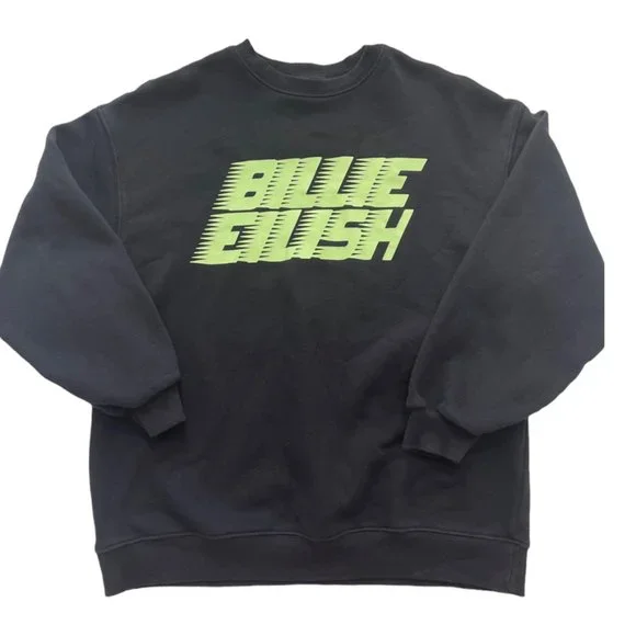 Billie Eilish Black Cotton Sweatshirt Unisex Size XS - Picture 3 of 11